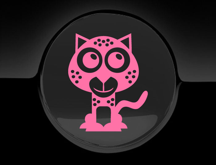 Adorable Cheetah Fuel Cap Car Sticker