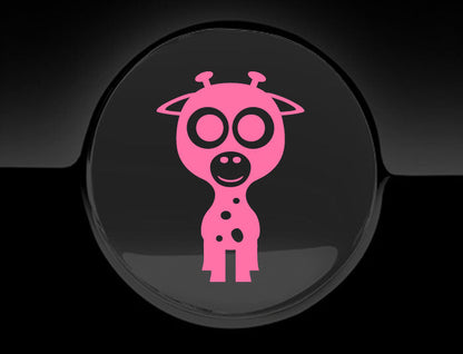 Adorable Giraffe Fuel Cap Car Sticker