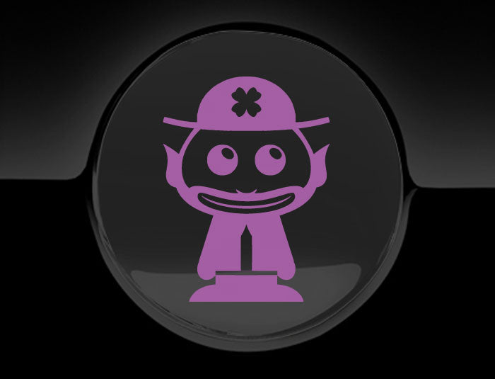 Adorable Leprechaun Fuel Cap Car Sticker
