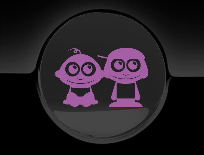 Adorable Children Fuel Cap Car Sticker