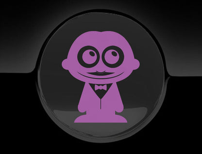 Adorable Waiter Fuel Cap Car Sticker