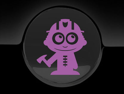 Adorable Firefighter Fuel Cap Car Sticker