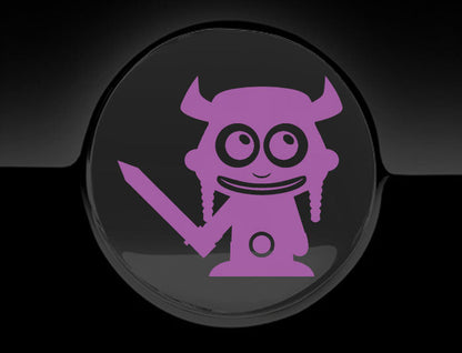 Adorable Viking Fuel Cap Car Sticker