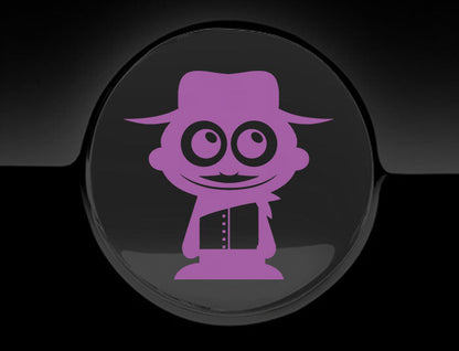 Adorable Cowboy Fuel Cap Car Sticker