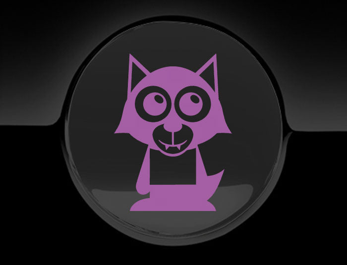 Adorable Werewolf Fuel Cap Car Sticker