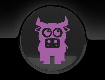 Adorable Bull Fuel Cap Car Sticker