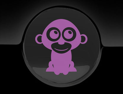 Adorable Monkey Fuel Cap Car Sticker