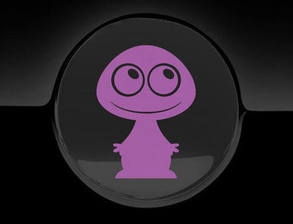 Adorable Alien Fuel Cap Car Sticker