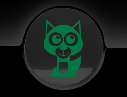 Adorable Husky Fuel Cap Car Sticker