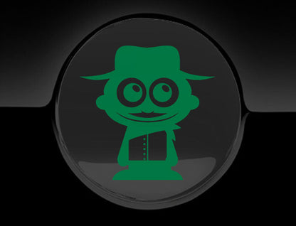 Adorable Cowboy Fuel Cap Car Sticker