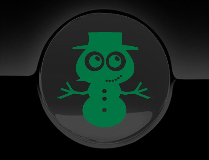 Adorable Snowman Fuel Cap Car Sticker