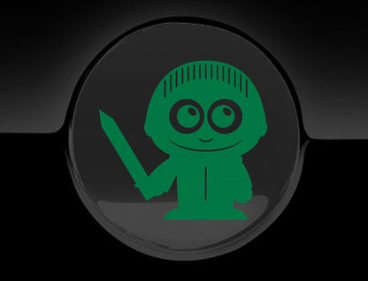 Adorable Knight Fuel Cap Car Sticker