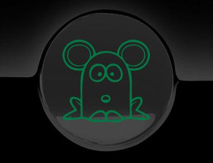 Funny Cartoon MouseFuel Cap Cover Car Sticker