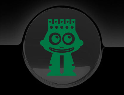 Adorable King Fuel Cap Car Sticker