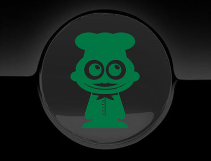 Adorable Chef Fuel Cap Car Sticker