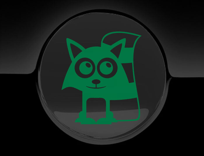 Adorable Raccoon Fuel Cap Car Sticker