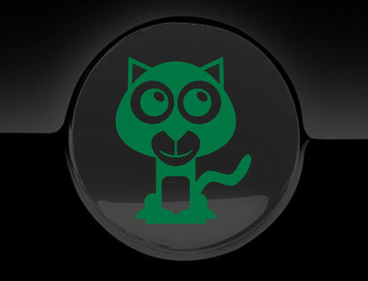 Adorable Panther Fuel Cap Car Sticker