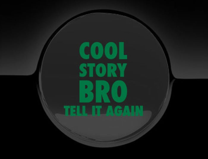 Cool Story Bro Fuel Cap Cover Car Sticker