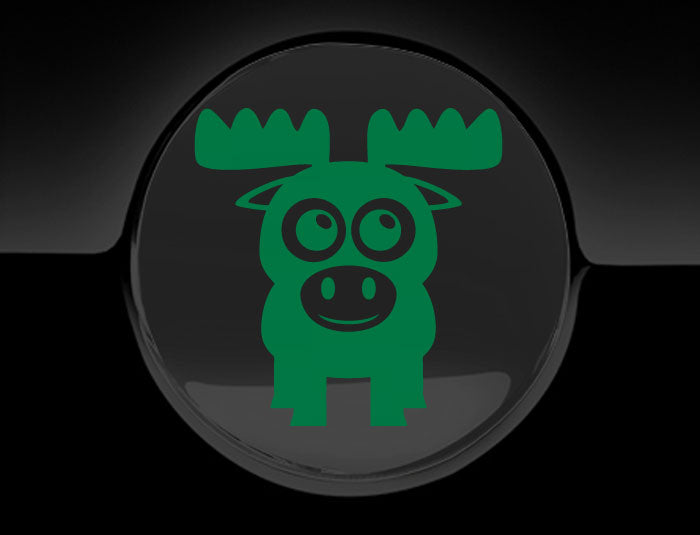 Adorable Moose Fuel Cap Car Sticker