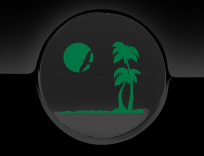 Paradise Beach Fuel Cap Cover Car Sticker
