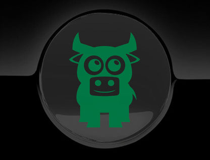 Adorable Bull Fuel Cap Car Sticker