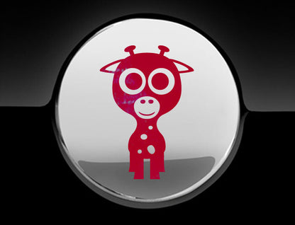 Adorable Giraffe Fuel Cap Car Sticker