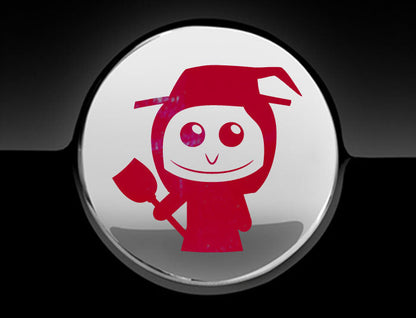 Adorable Witch Fuel Cap Car Sticker