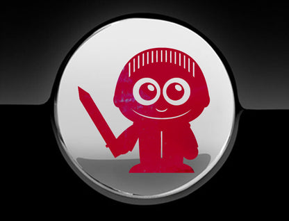 Adorable Knight Fuel Cap Car Sticker