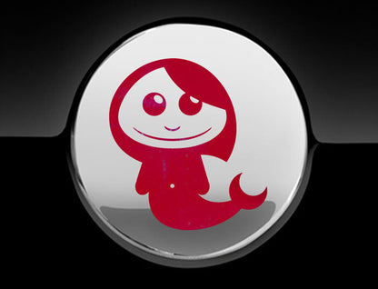 Adorable Mermaid Fuel Cap Car Sticker