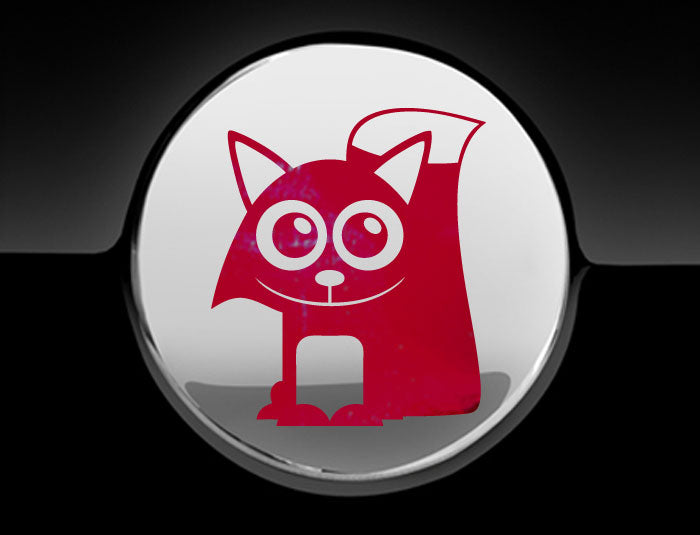Adorable Fox Fuel Cap Car Sticker
