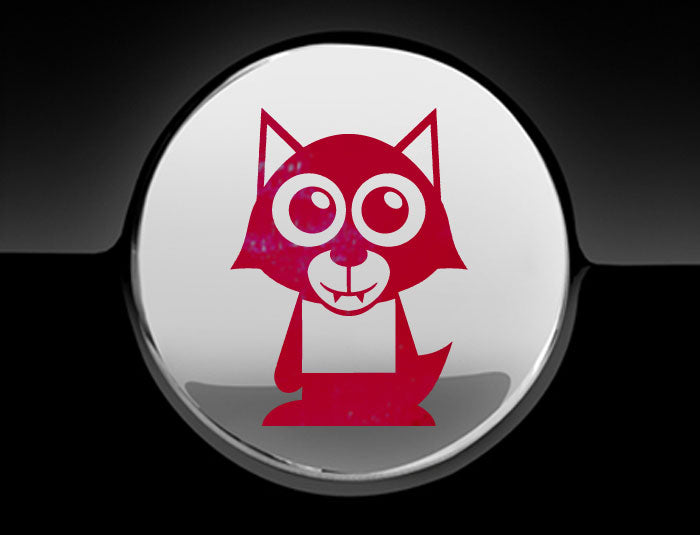 Adorable Werewolf Fuel Cap Car Sticker
