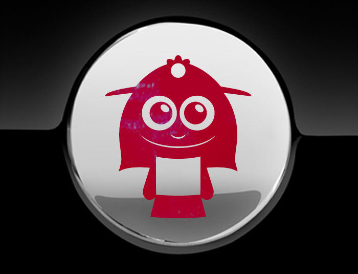 Adorable Lady Fuel Cap Car Sticker