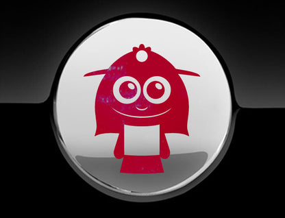 Adorable Lady Fuel Cap Car Sticker