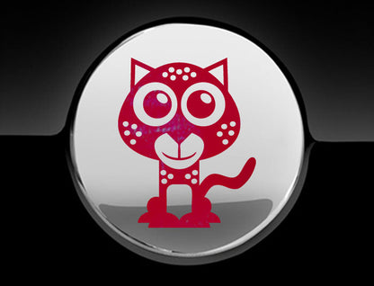 Adorable Cheetah Fuel Cap Car Sticker
