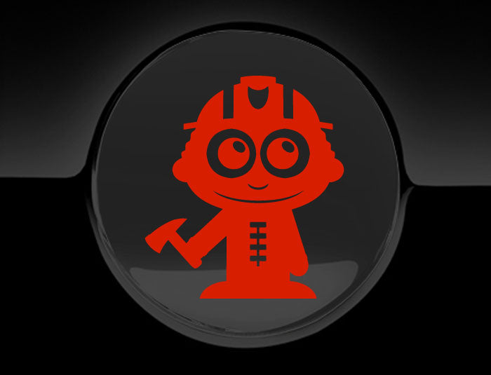 Adorable Firefighter Fuel Cap Car Sticker