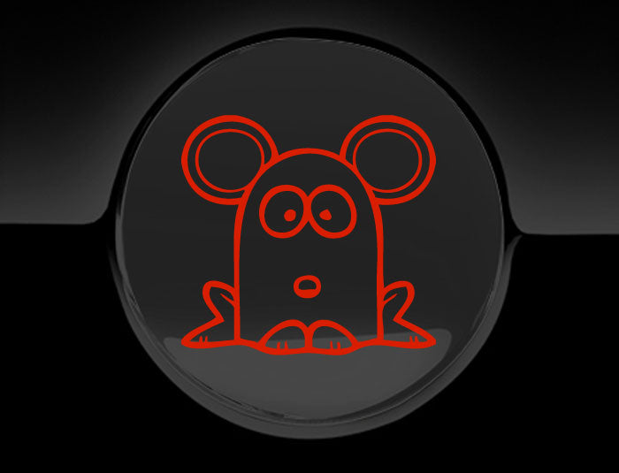Funny Cartoon MouseFuel Cap Cover Car Sticker