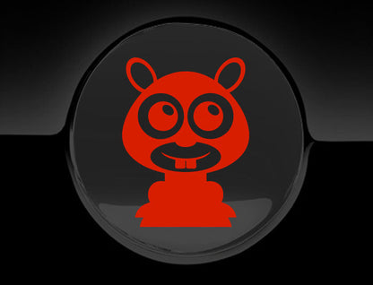 Adorable Mole Fuel Cap Car Sticker