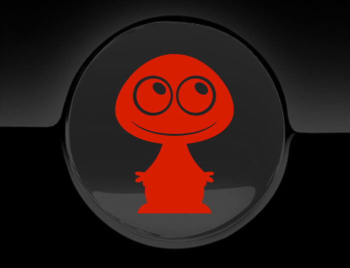 Adorable Alien Fuel Cap Car Sticker