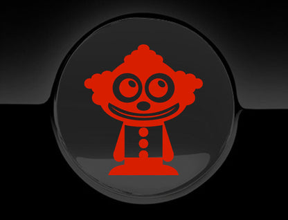 Adorable Clown Fuel Cap Car Sticker
