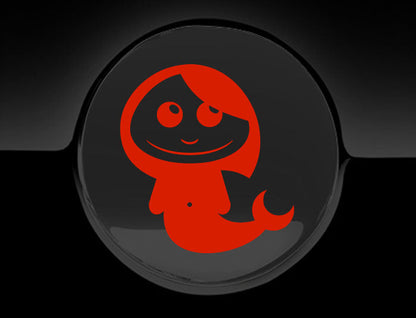 Adorable Mermaid Fuel Cap Car Sticker
