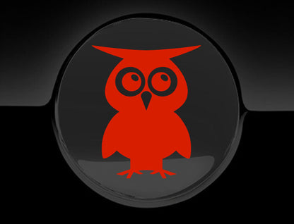 Adorable Owl Fuel Cap Car Sticker