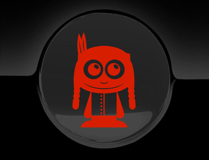 Adorable Indian Fuel Cap Car Sticker