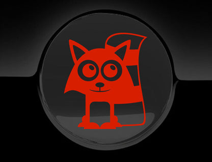 Adorable Raccoon Fuel Cap Car Sticker