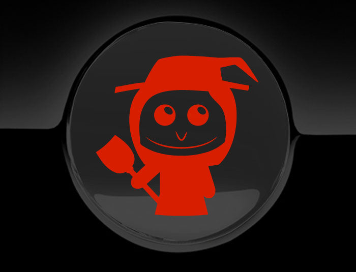 Adorable Witch Fuel Cap Car Sticker