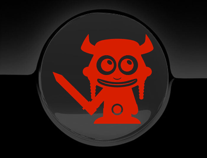 Adorable Viking Fuel Cap Car Sticker