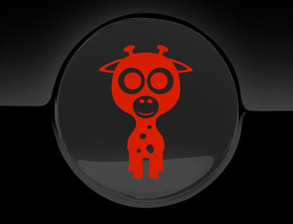 Adorable Giraffe Fuel Cap Car Sticker