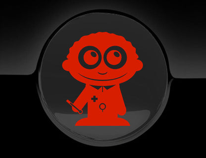 Adorable Doctor Fuel Cap Car Sticker