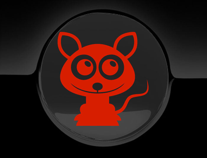 Adorable Rat Fuel Cap Car Sticker