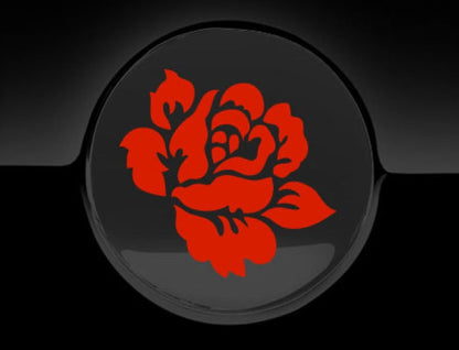 English Rose Fuel Cap Cover Car Sticker