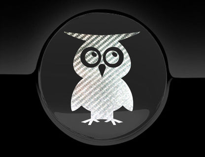 Adorable Owl Fuel Cap Car Sticker